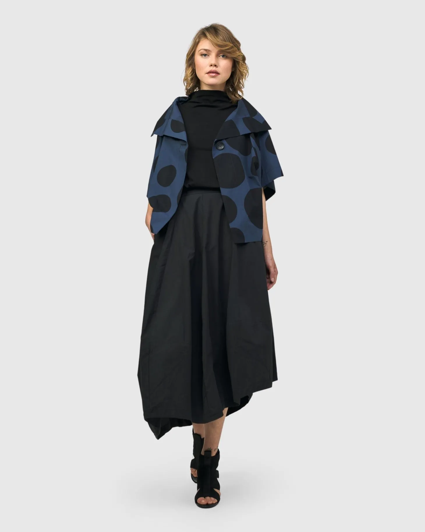 Urban Bossa Cape Jacket, Navy