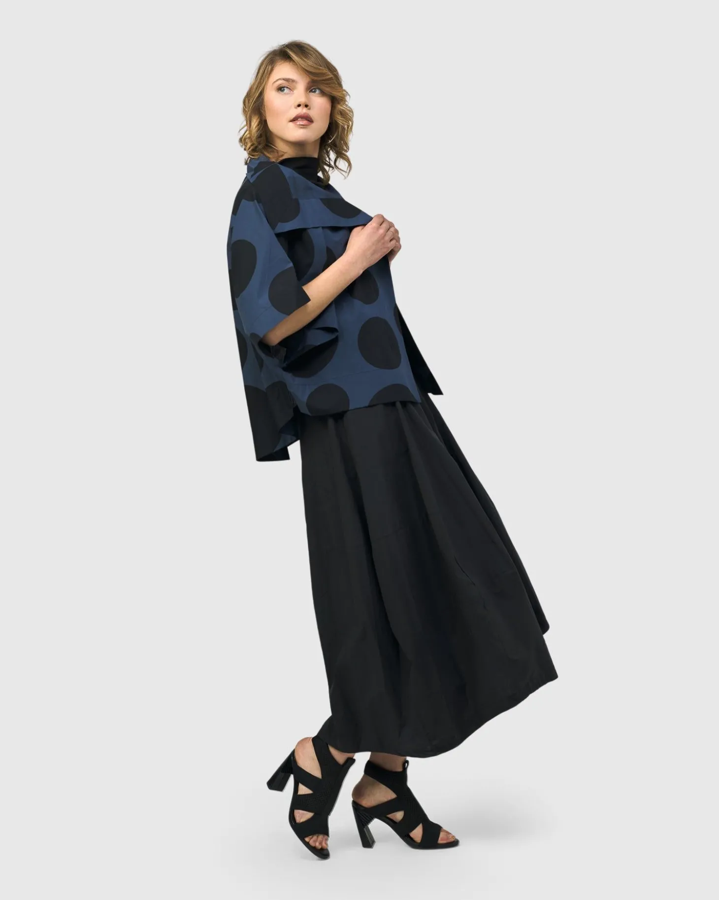 Urban Bossa Cape Jacket, Navy