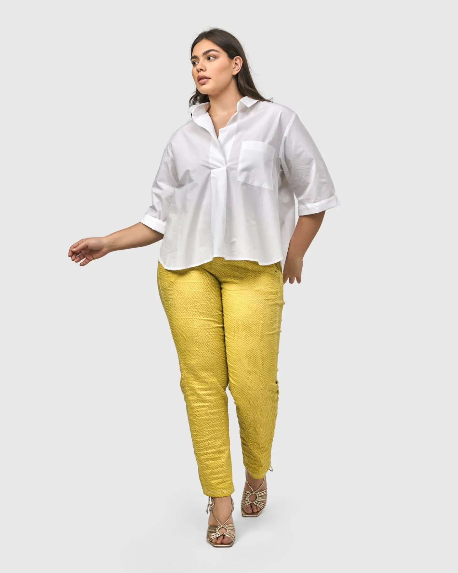 Urban Chloe A-Line Blouse, White