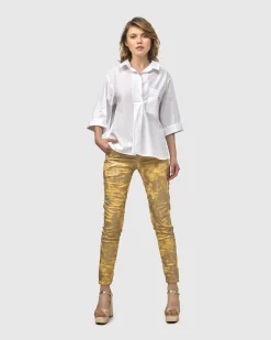 Urban Chloe A-Line Blouse, White