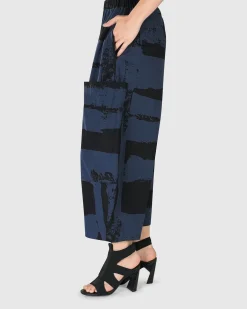 Urban Codex Barrel Pants, Navy