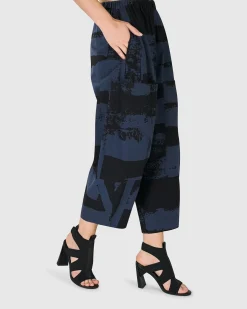 Urban Codex Barrel Pants, Navy
