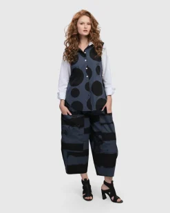 Urban Codex Barrel Pants, Navy