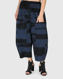 Urban Codex Barrel Pants, Navy