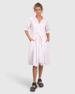 Urban Cooler Dress, White