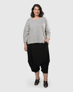 Urban Crop Harem Pants, Black