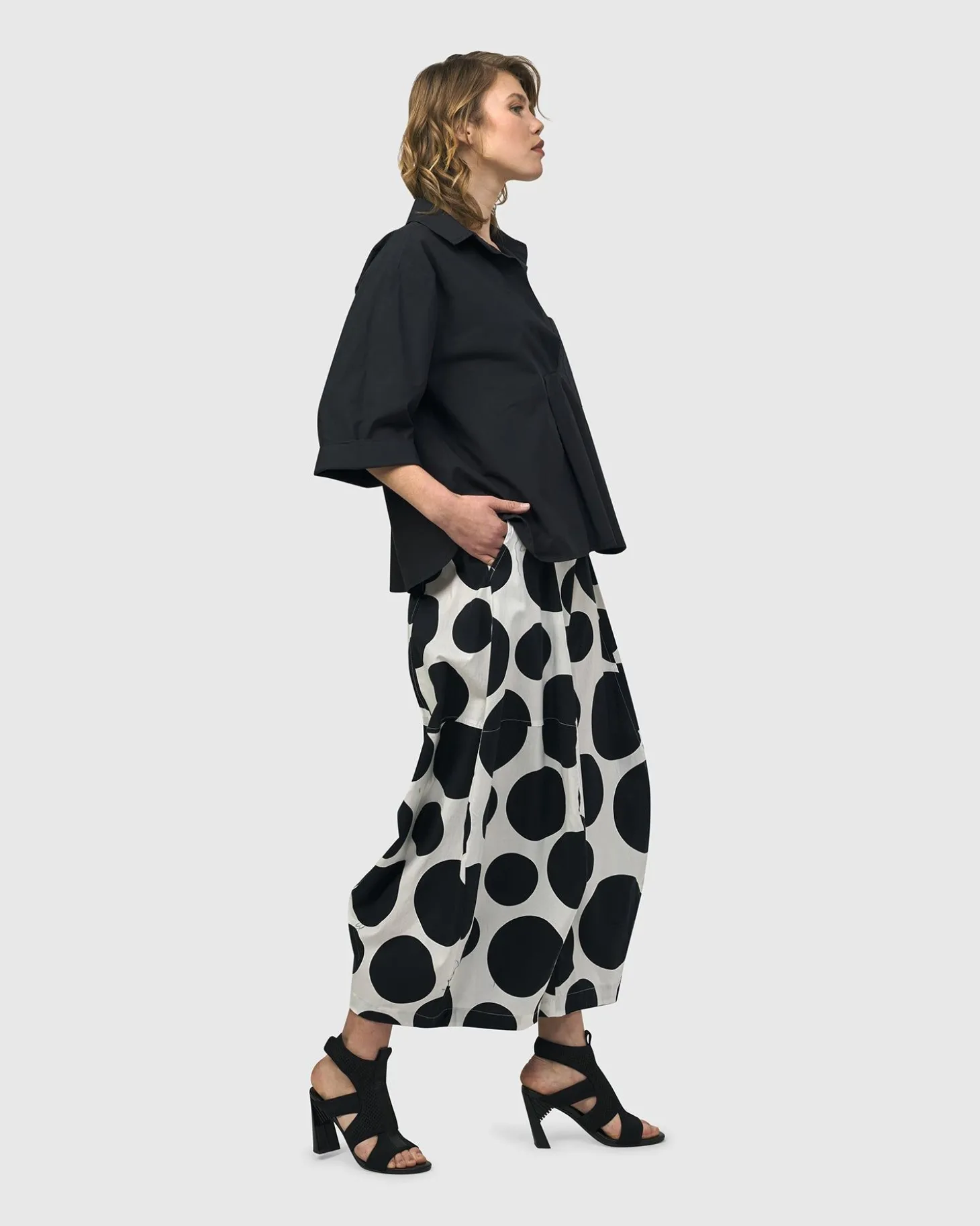 Urban Dot Balloon Pants, Mono