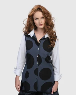 Urban Dots Button Down Shirt, Navy