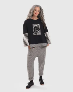 Urban French Terry Trousers, Stripe