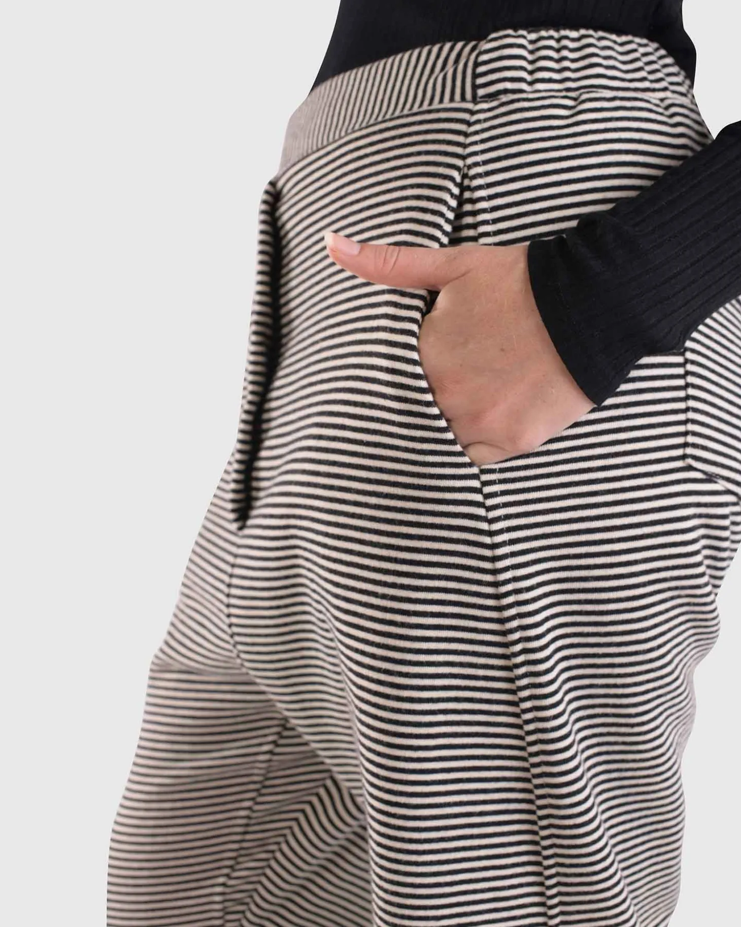 Urban French Terry Trousers, Stripe