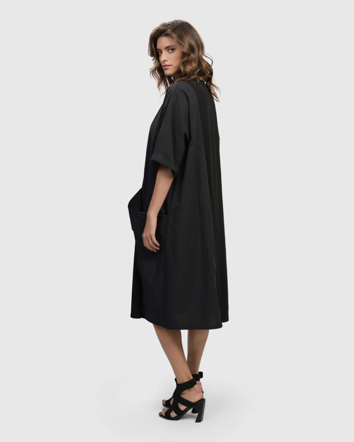 Urban Gramercy Oversized Dress, Black