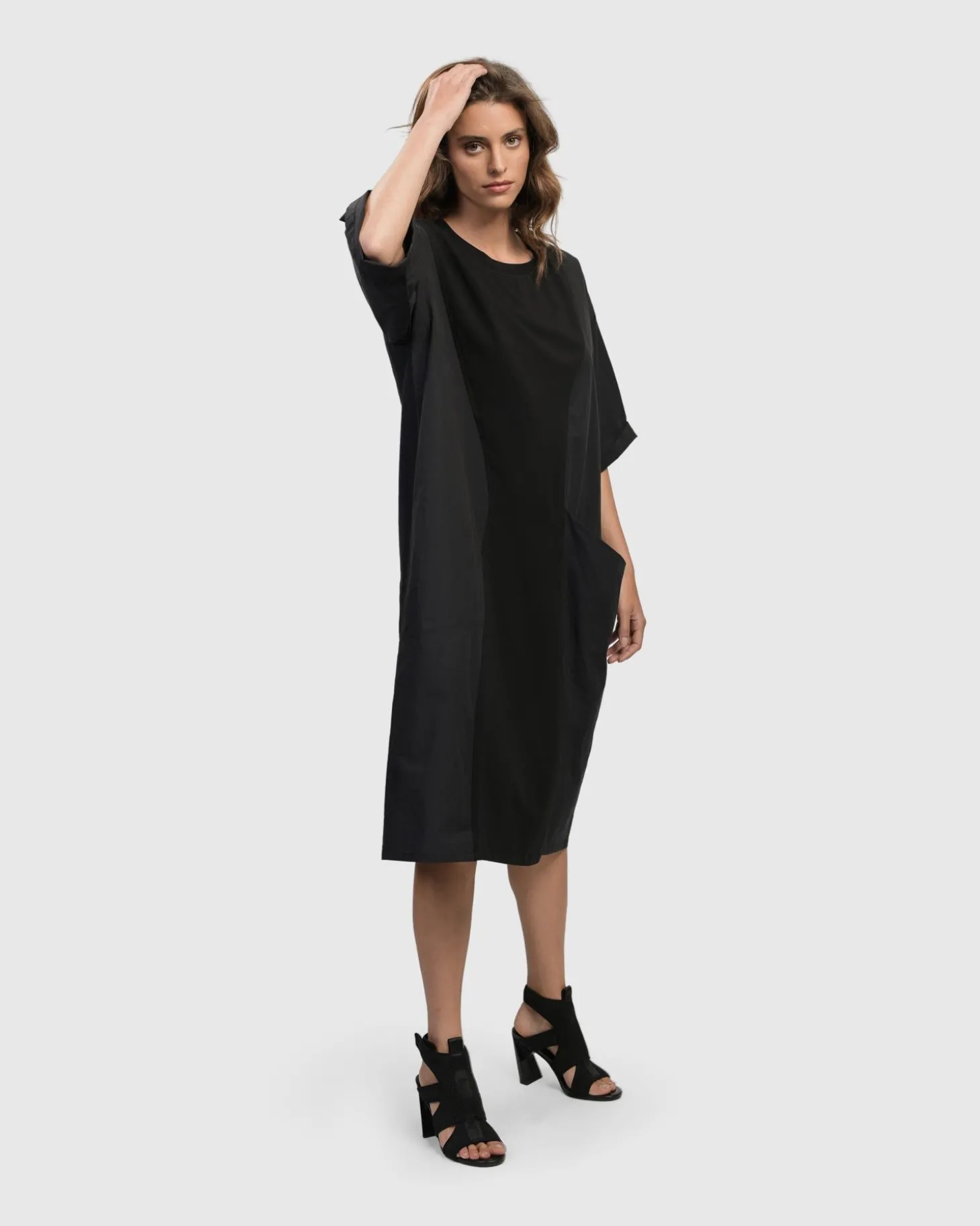 Urban Gramercy Oversized Dress, Black