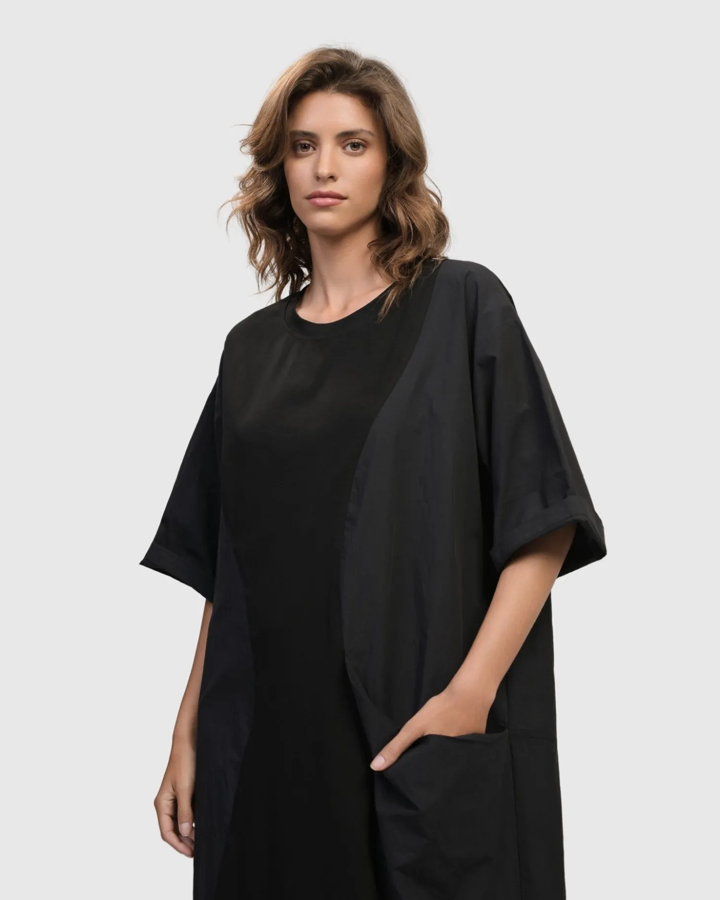 Urban Gramercy Oversized Dress, Black