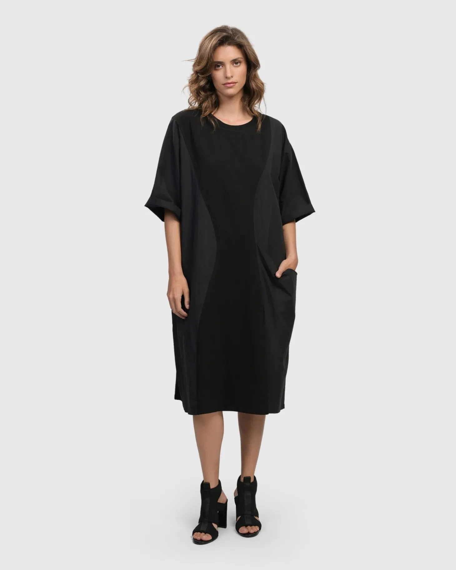 Urban Gramercy Oversized Dress, Black