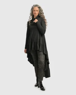 Urban Hi Lo Katniss Top, Charcoal