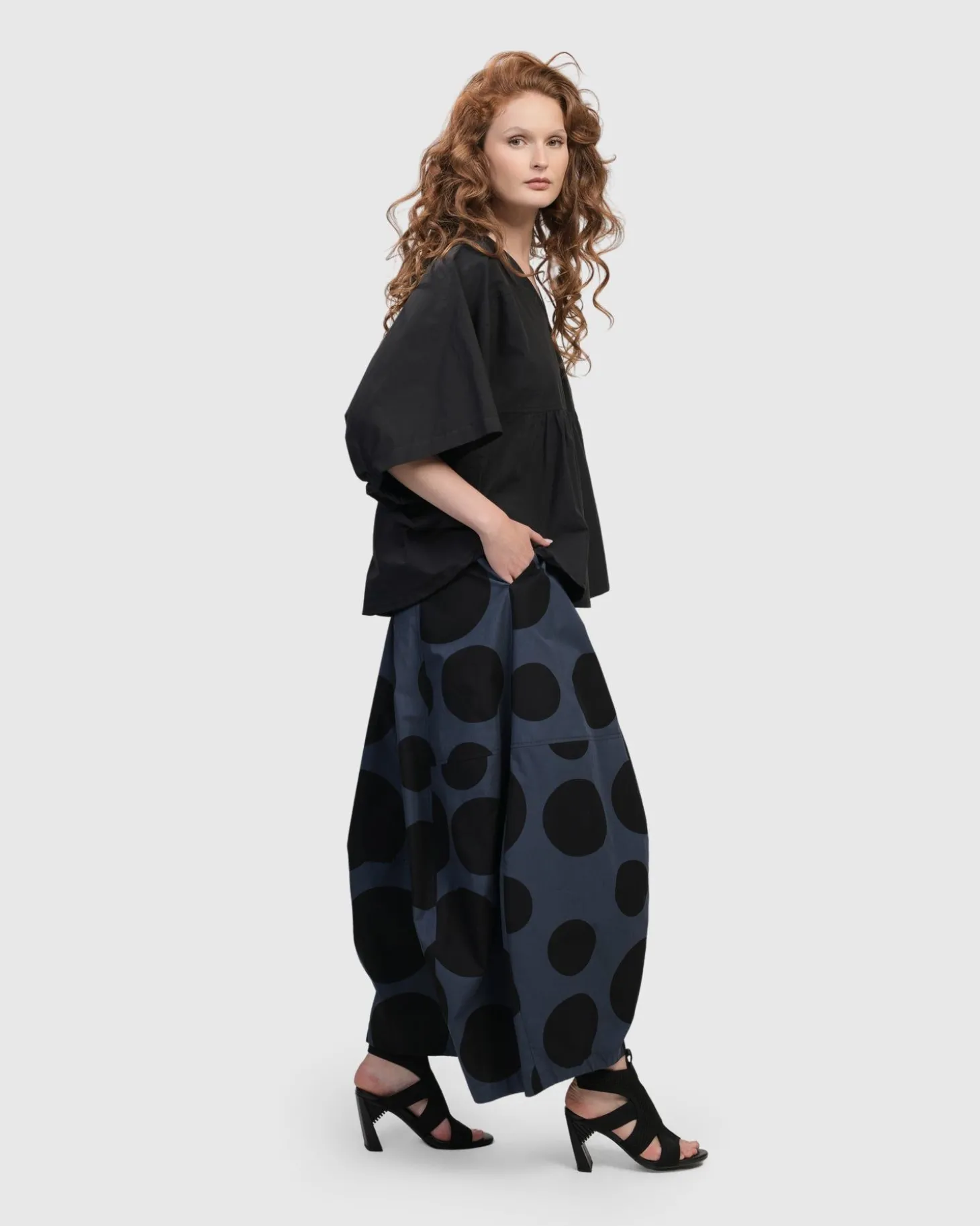 Urban It-Girl Butterfly Blouse, Black