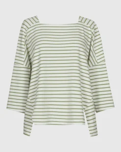 Urban Jagger Stripe Top, Green