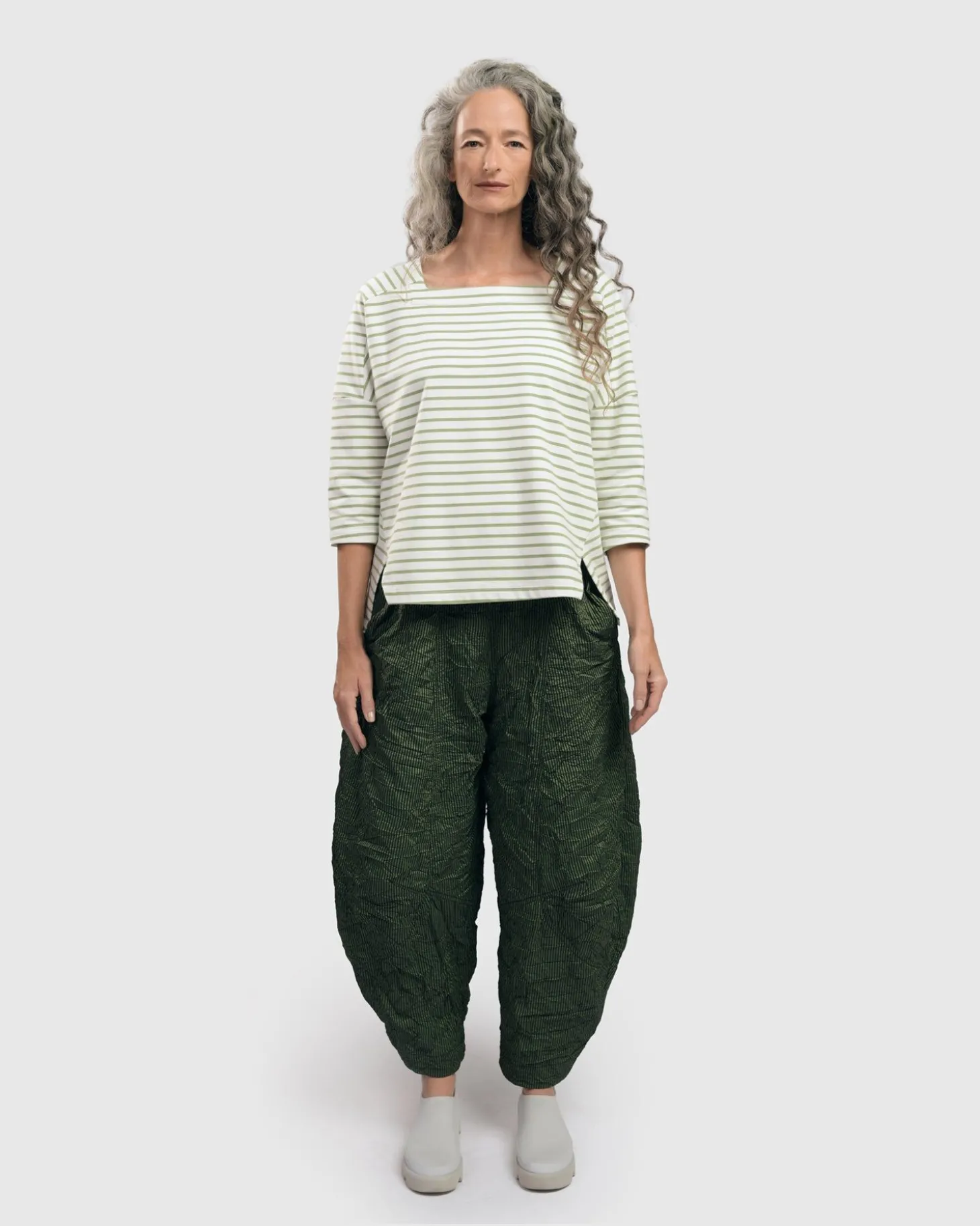 Urban Jagger Stripe Top, Green
