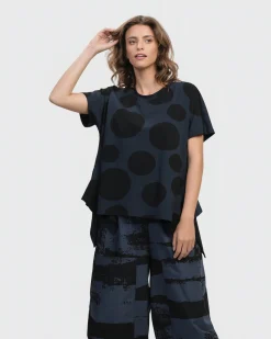 Urban Juliana Relaxed Top, Navy