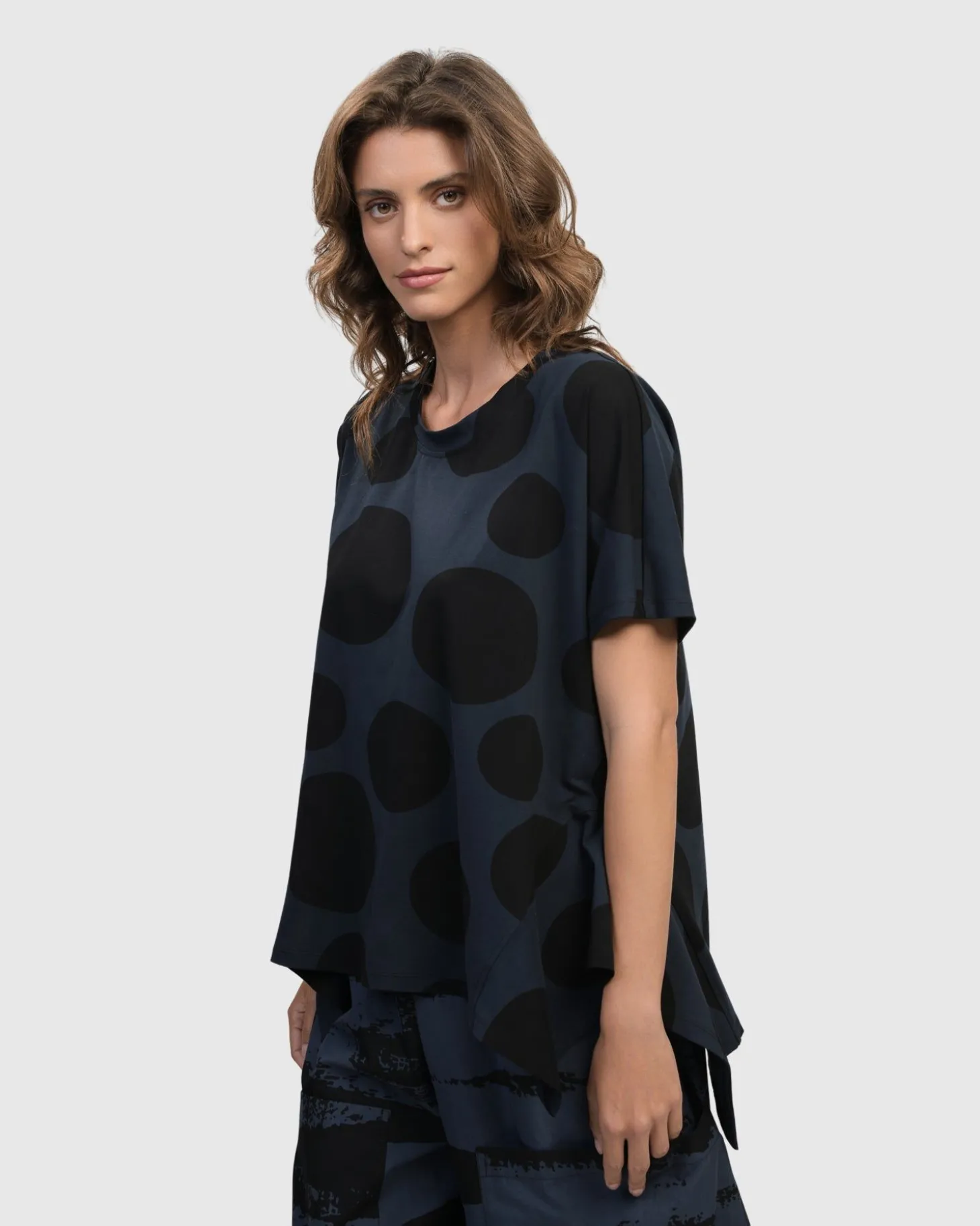 Urban Juliana Relaxed Top, Navy