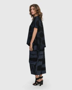 Urban Juliana Relaxed Top, Navy