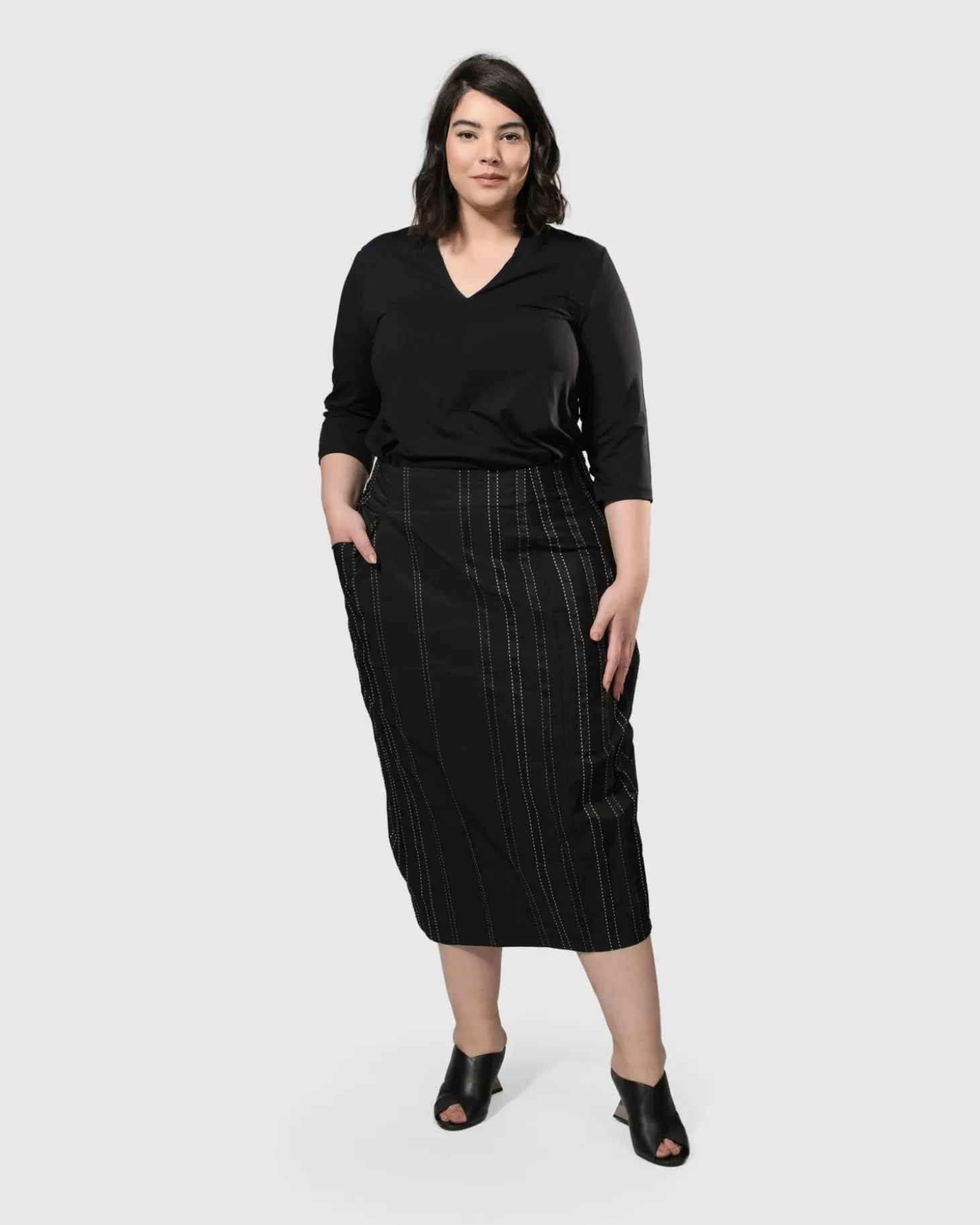 Urban Kate Topstitched Skirt, Trails
