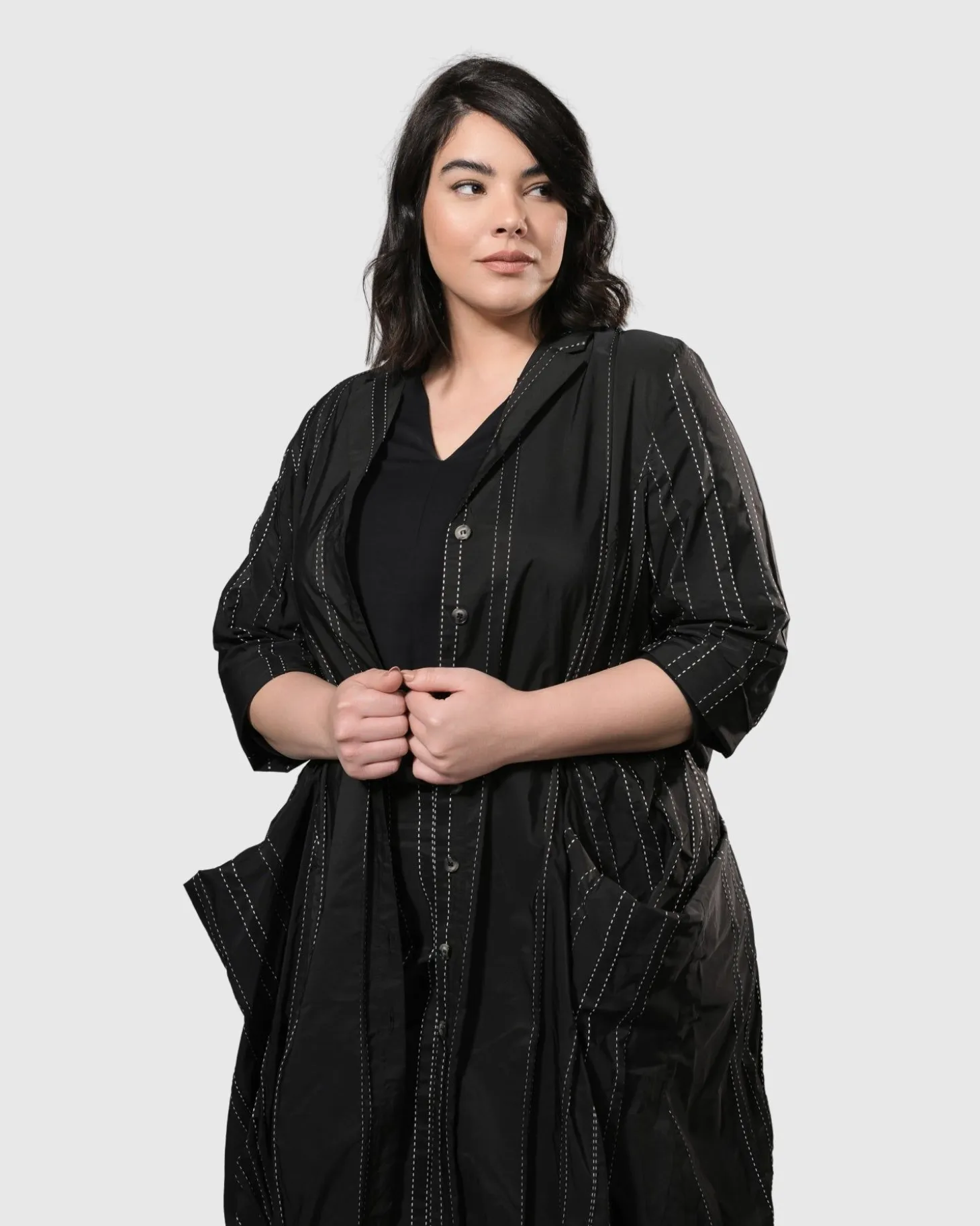 Urban Kylie Topstitched Blazer, Trails