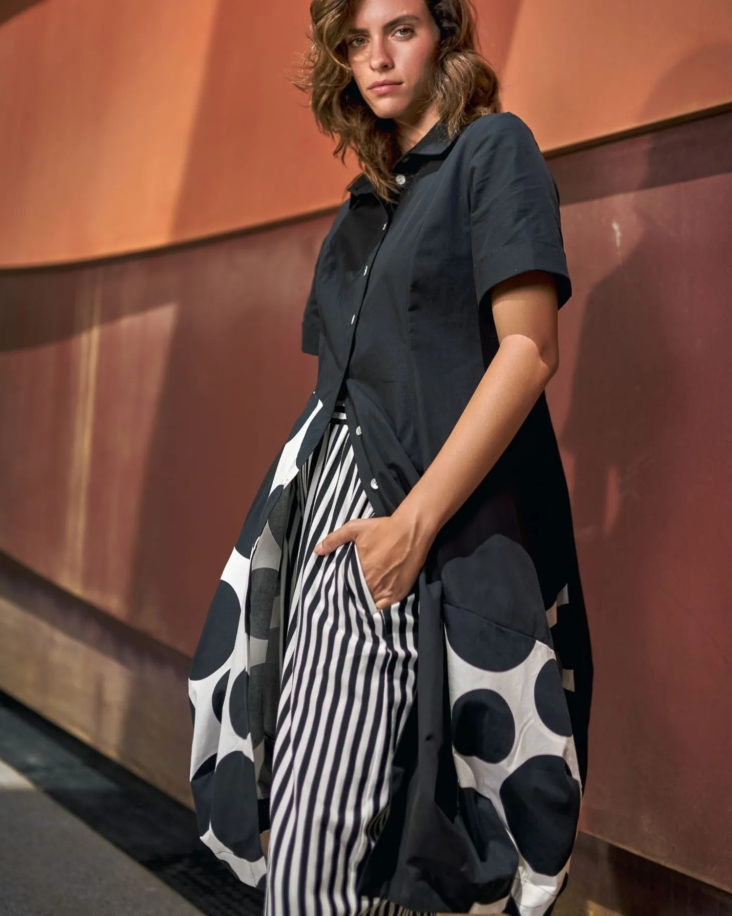 Urban Lafayette Wonderful Shirt Dress, Black