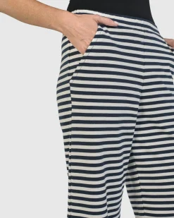 Urban Lagoa Striped Pants, Navy