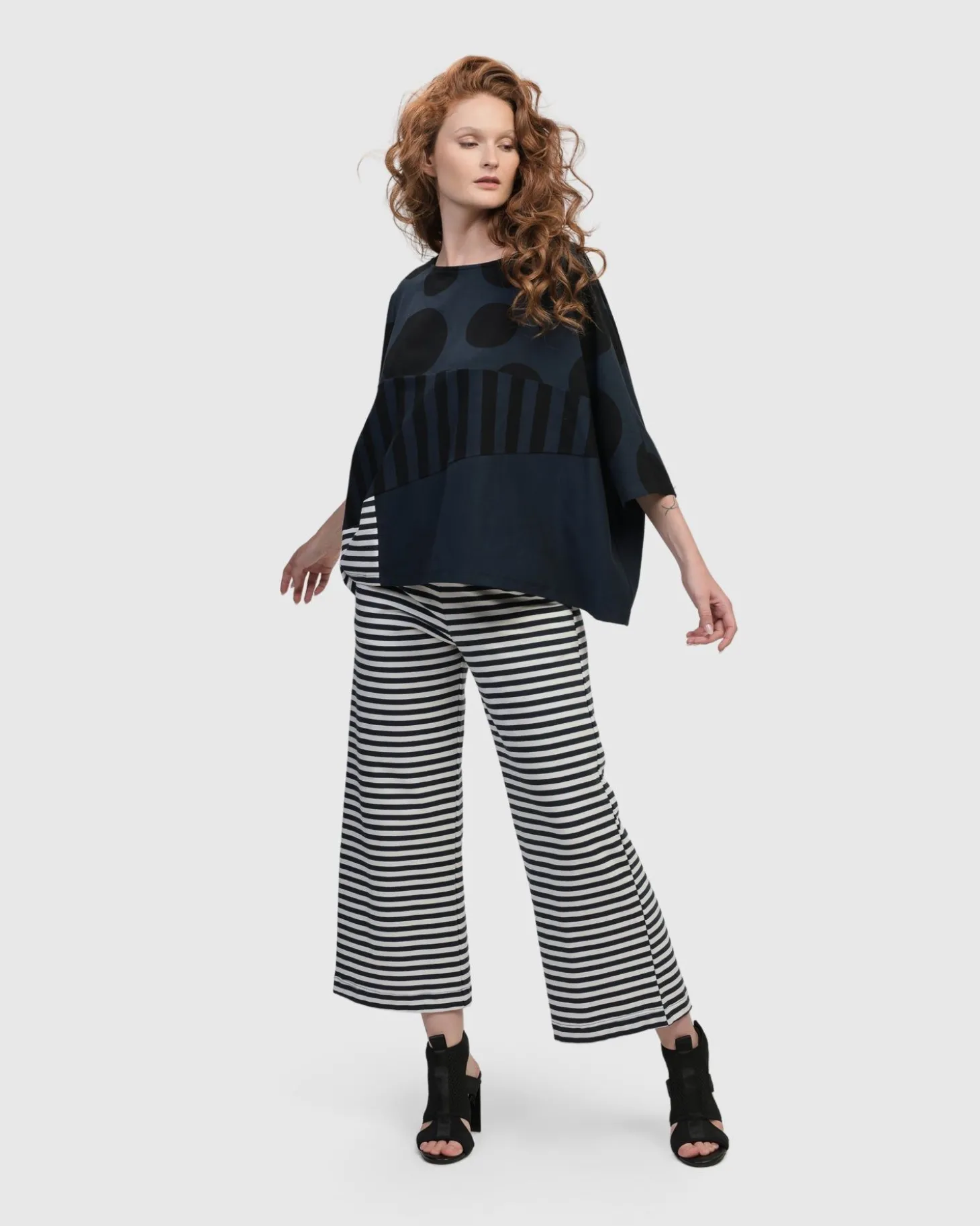 Urban Lagoa Striped Pants, Navy