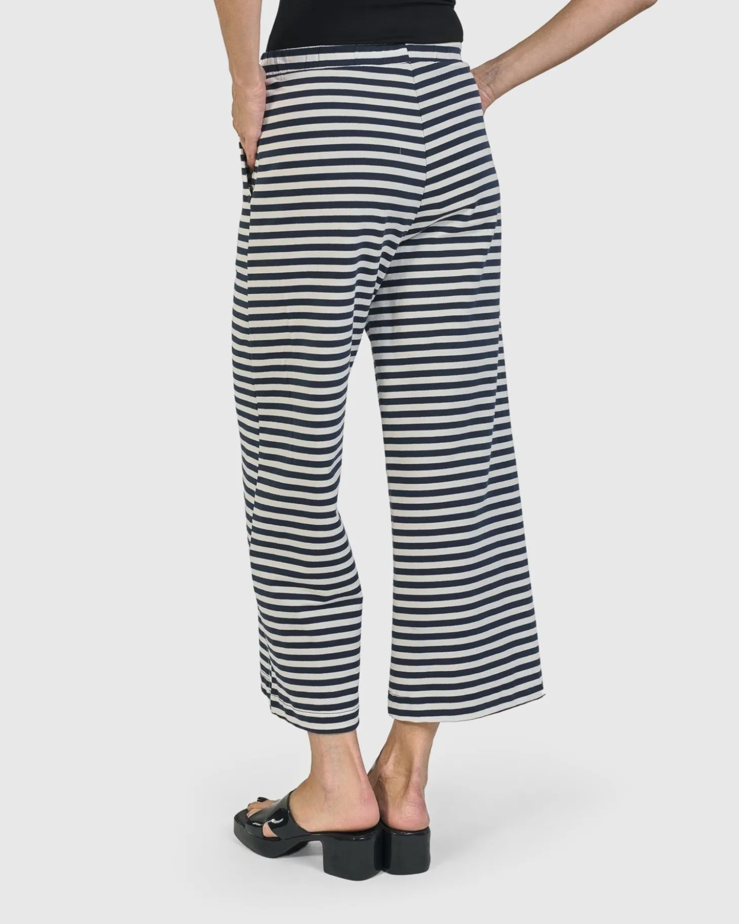 Urban Lagoa Striped Pants, Navy