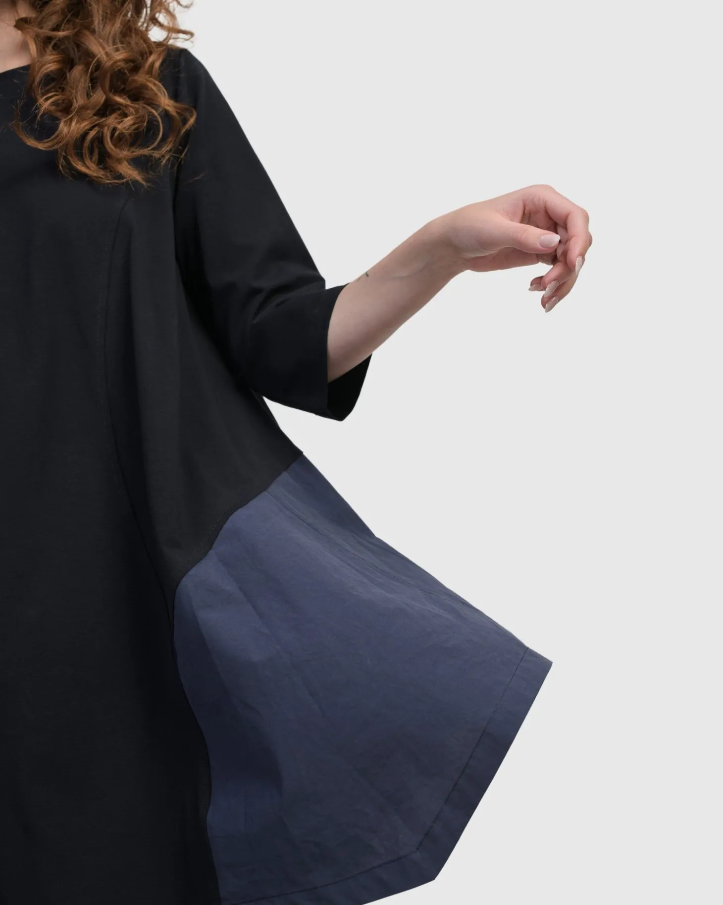Urban Marvels Trapeze Top, Navy