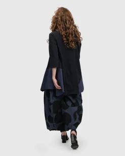 Urban Marvels Trapeze Top, Navy