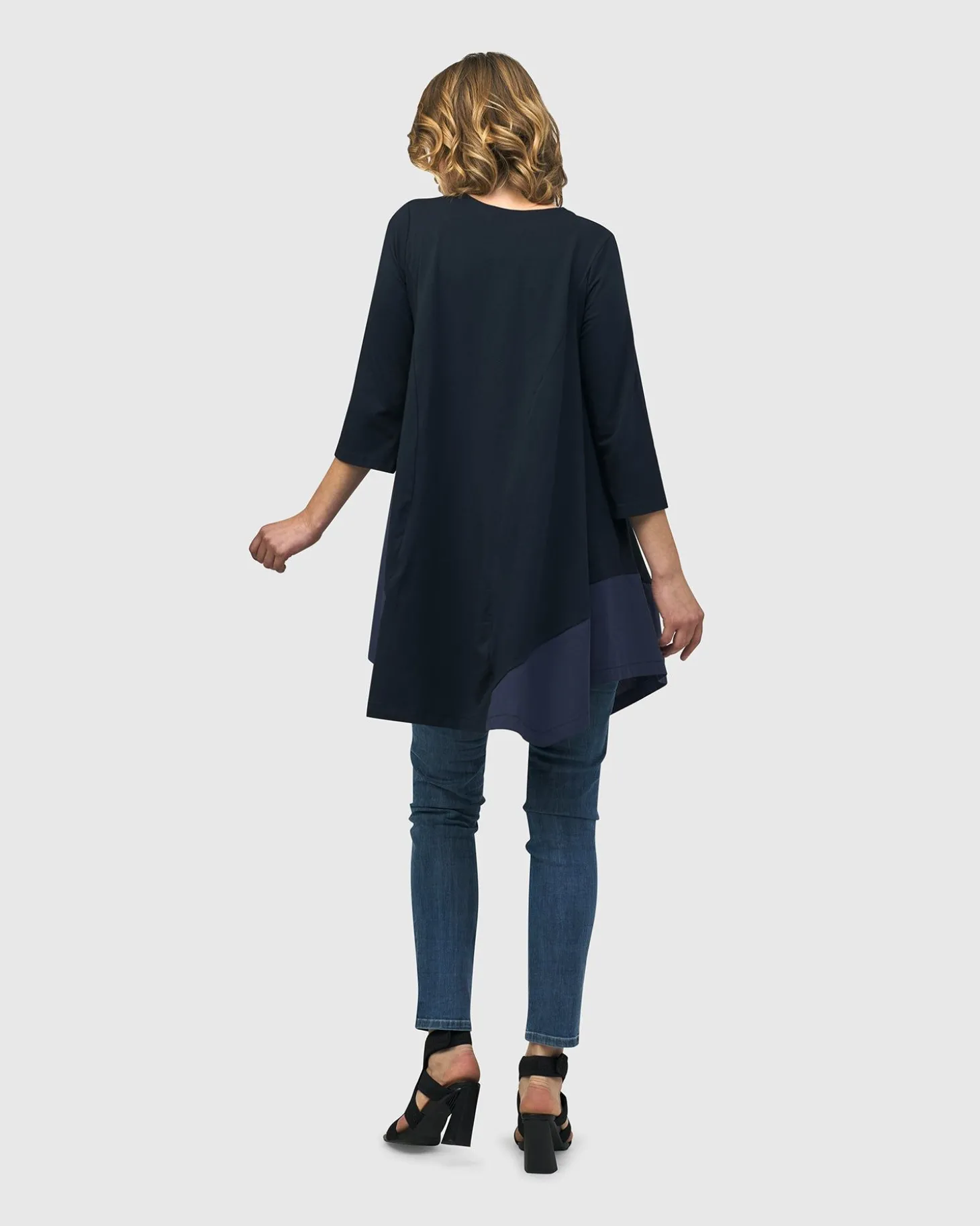 Urban Marvels Trapeze Top, Navy