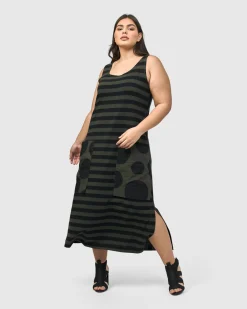 Urban Maxi Tank Dress, Khaki