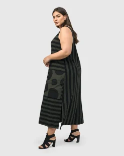 Urban Maxi Tank Dress, Khaki