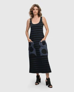 Urban Maxi Tank Dress, Navy