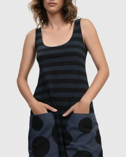 Urban Maxi Tank Dress, Navy