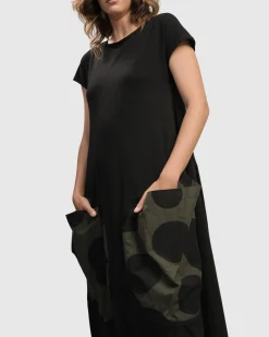 Urban Melody Midi Dress, Khaki