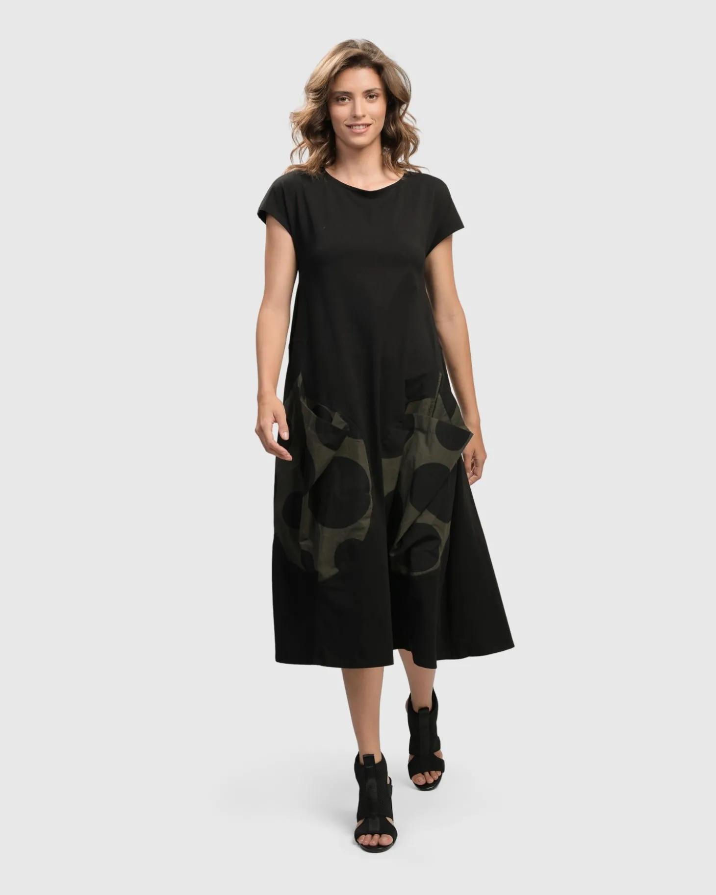 Urban Melody Midi Dress, Khaki