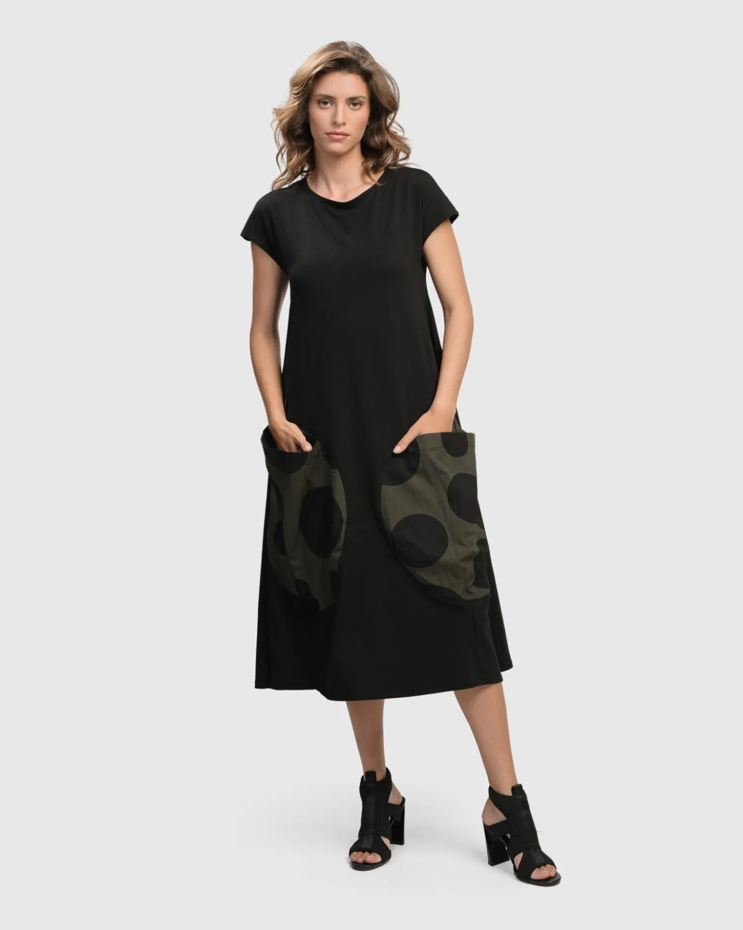 Urban Melody Midi Dress, Khaki