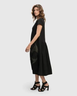 Urban Melody Midi Dress, Khaki