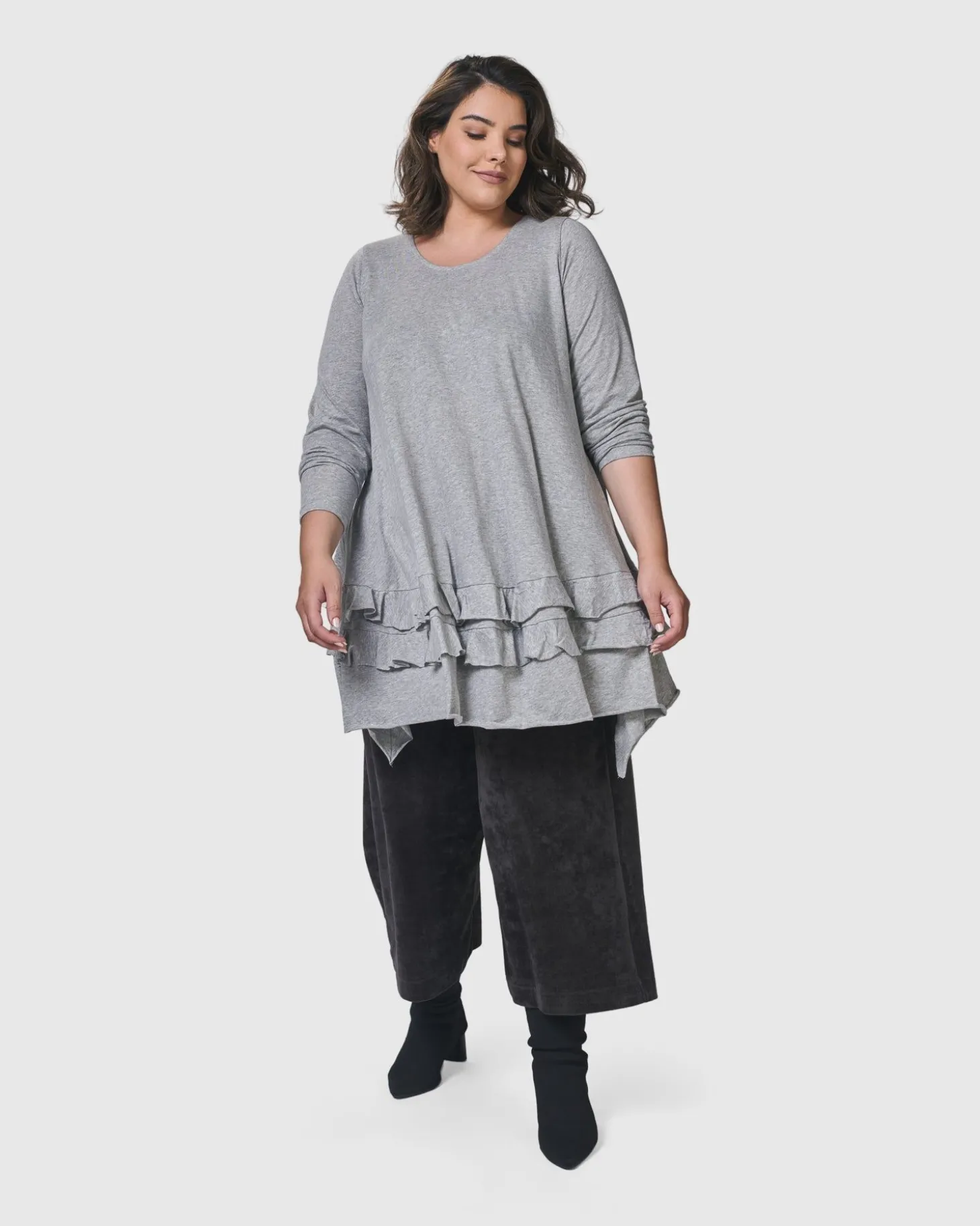 Urban Options Top, Gray