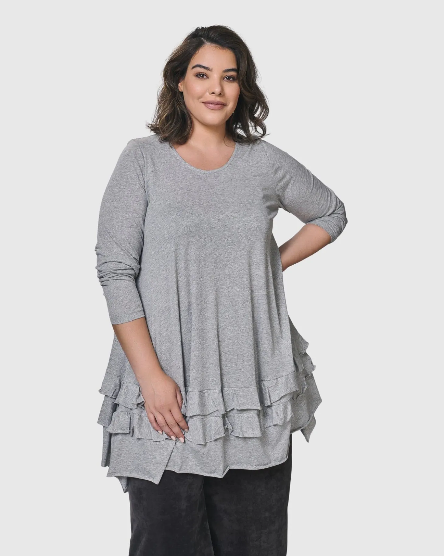Urban Options Top, Gray