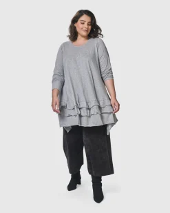 Urban Options Top, Gray