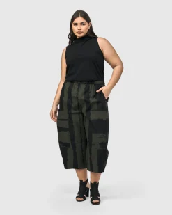 Urban Origami Barrel Pants, Khaki