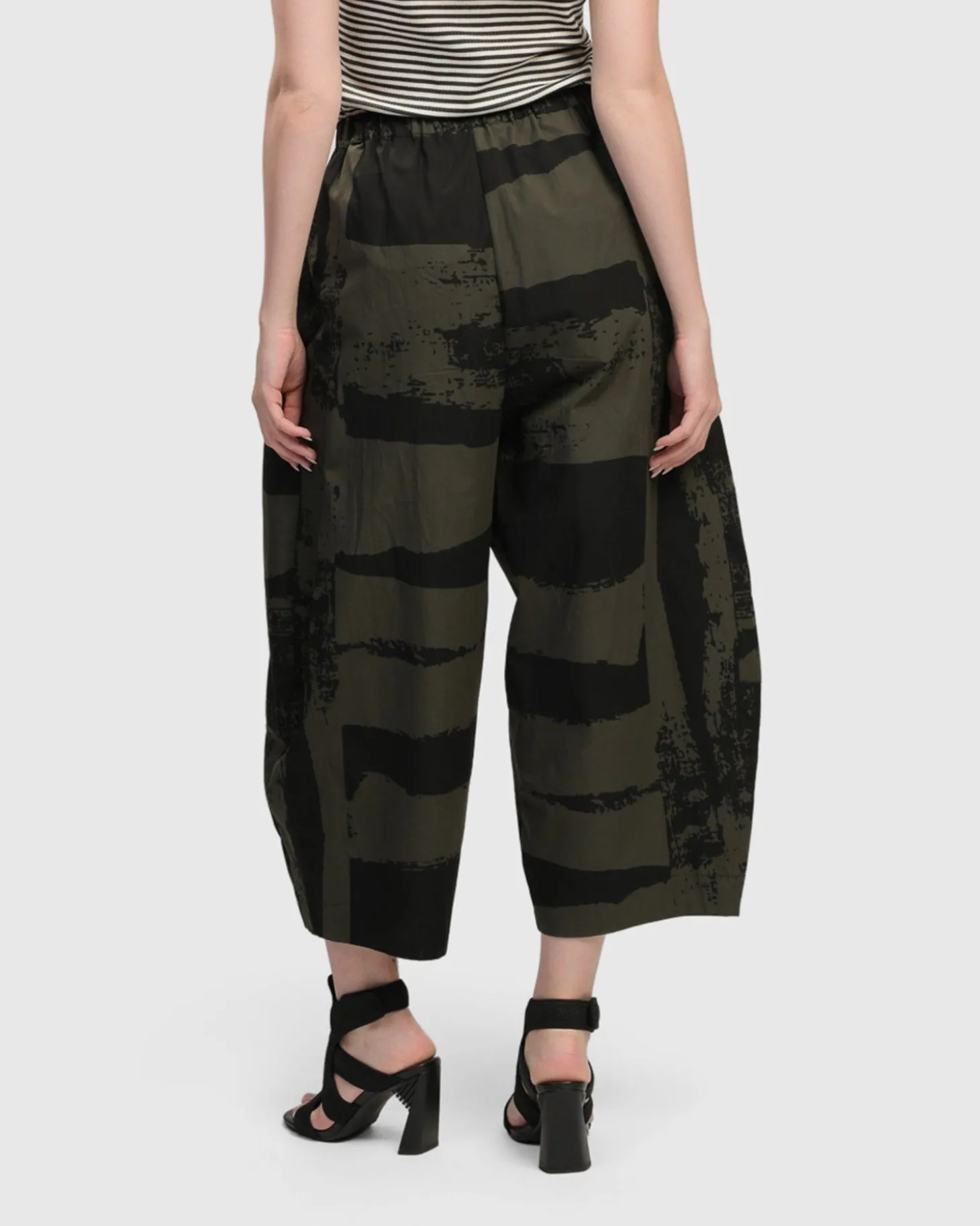 Urban Origami Barrel Pants, Khaki