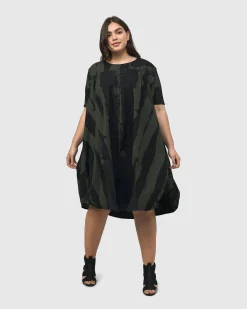 Urban Sake Muumuu Dress, Khaki