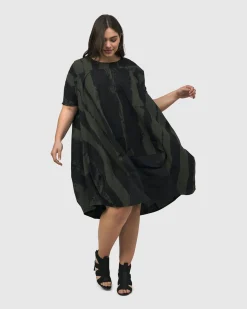 Urban Sake Muumuu Dress, Khaki