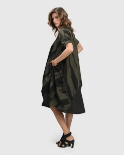 Urban Sake Muumuu Dress, Khaki